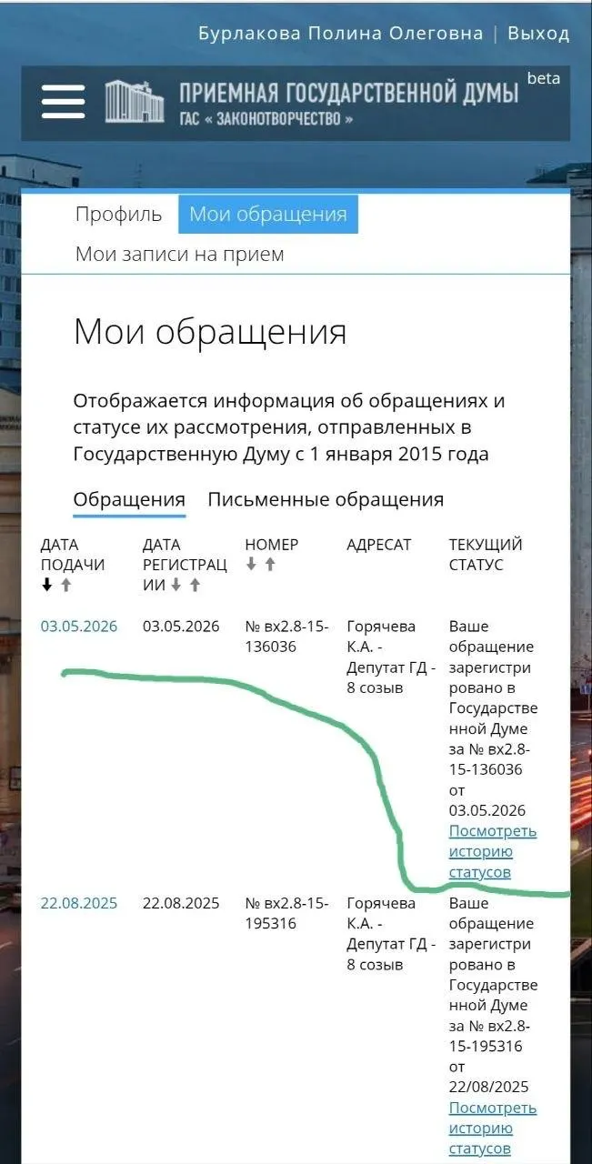 Юристка и волонтерка обратилась к депутатке с требованием ускорить подготовку законопроектов об охранных ордерах и других мерах защиты пострадавших: полгода после одобрения инициативы экспертной группой законодатели не перешли к реализации.