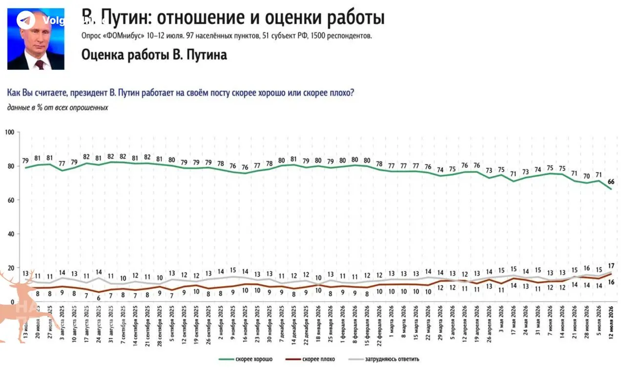 ФОМ и ВЦИОМ отмечают существенное снижение уровня одобрения президента: главным источником недовольства россиян называют пустые АЗС и рост цен на бензин.