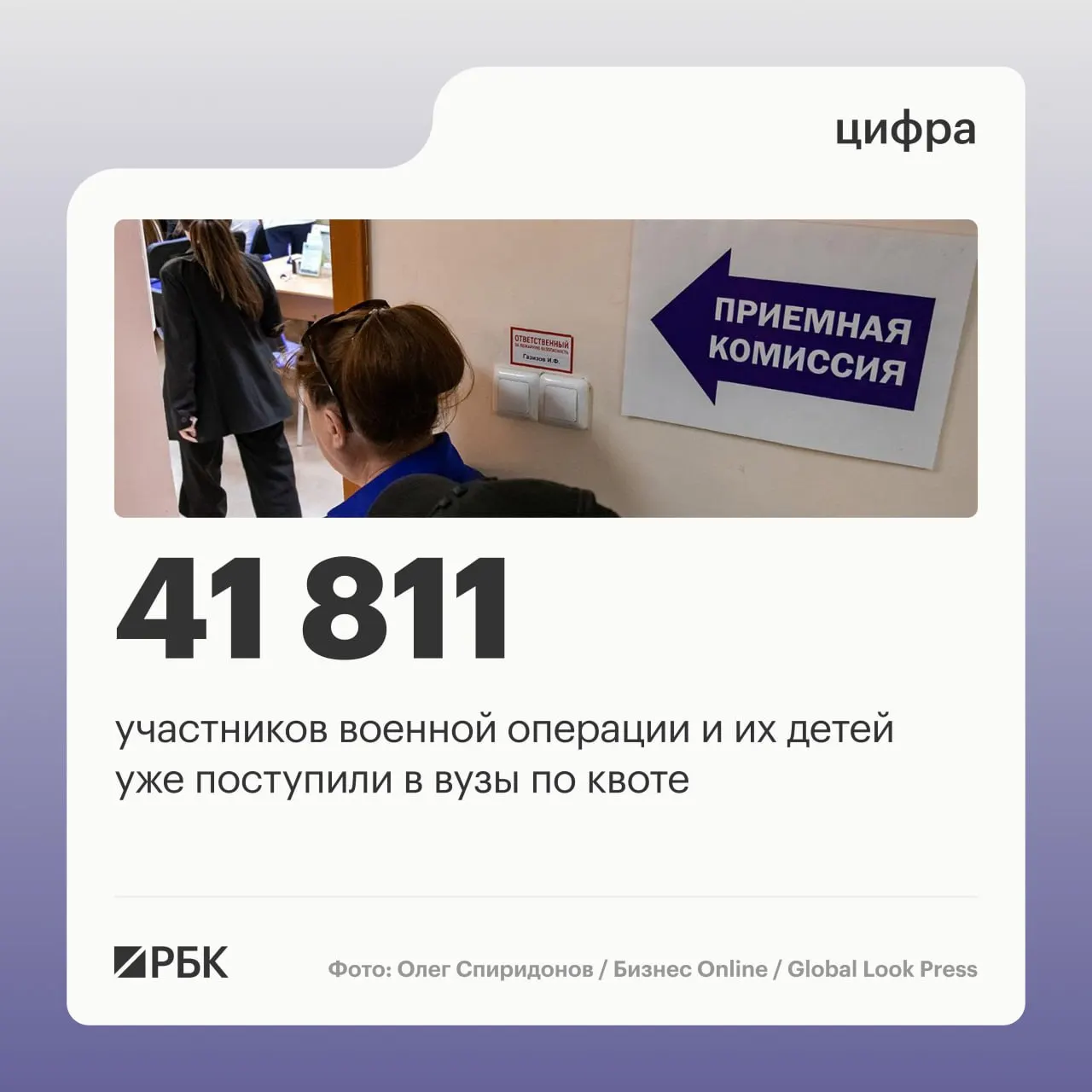 117 тысяч абитуриентов зачислено в вузы РФ в 2026 году; отдельная квота для участников СВО и их детей охватывает 56 684 места, из них 41 811 уже набраны.
