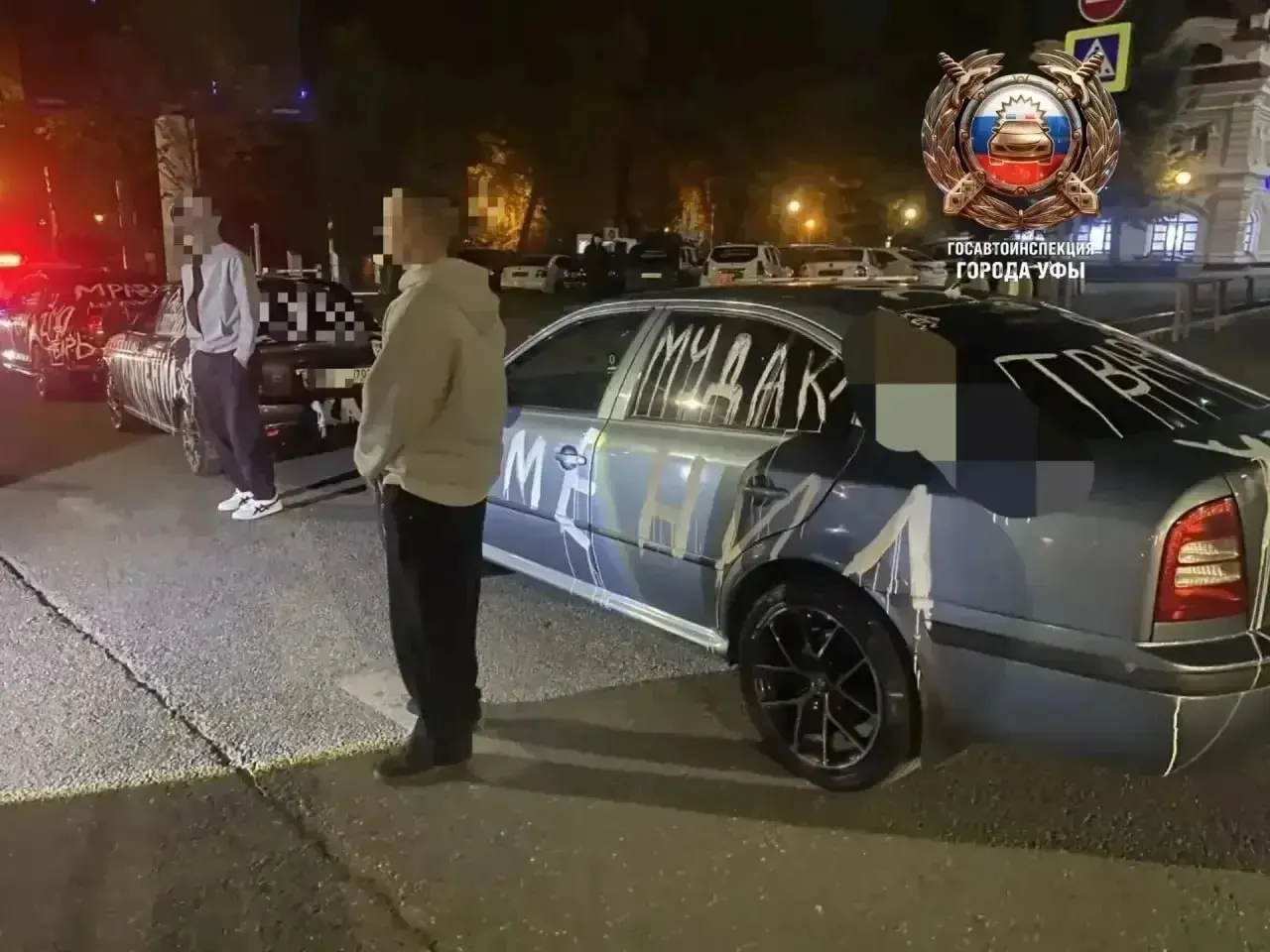 Парни признались, что сами разрисовали автомобили нецензурными надписями, чтобы привлечь внимание; двое учатся в колледже.